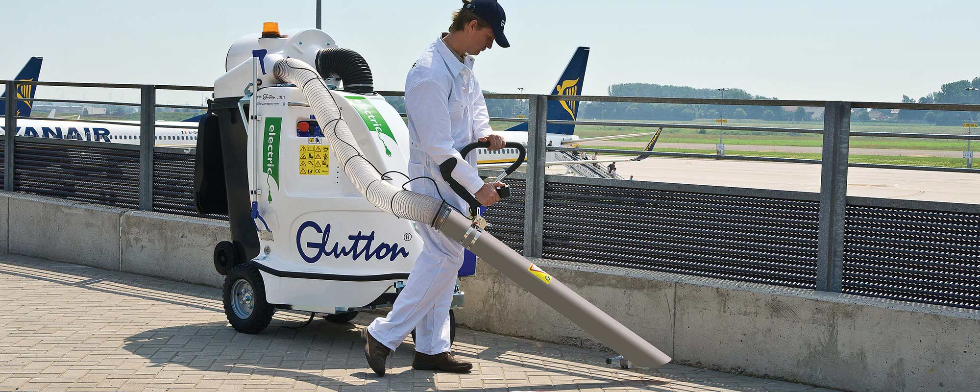 Glutton® - Electric urban and industrial waste vacuum cleaners