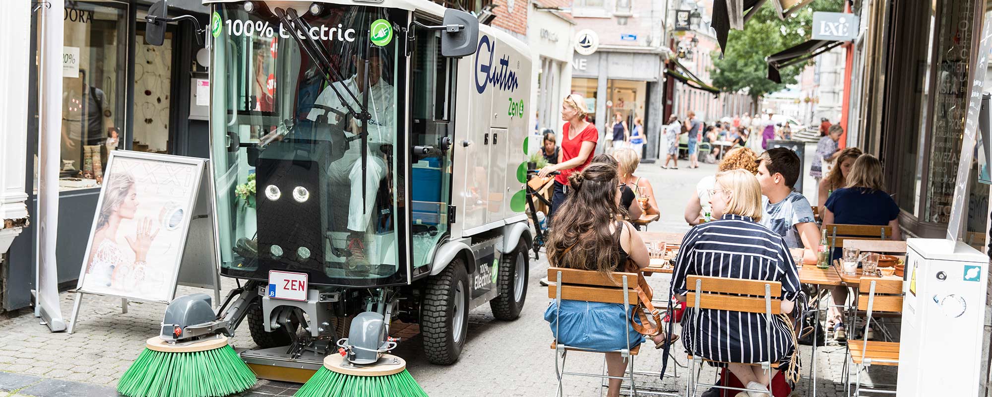 Glutton® Zen® - La balayeuse de voirie 100% électrique